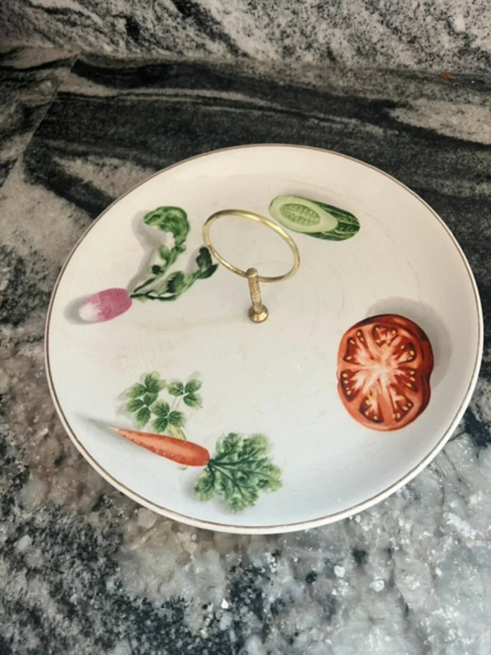 Vintage Ideal Ironstone Ware Handled Vegetable Serving Plate Platter Japan